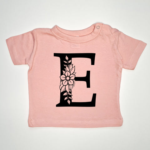 Baby Floral Letter Tshirt